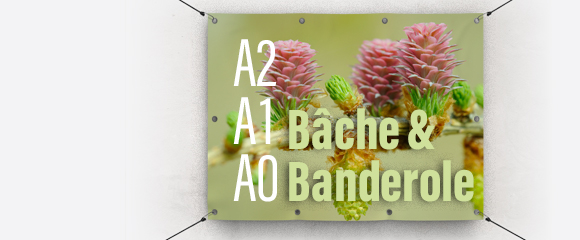 Impression Bâche et banderole - A2, A1 ou A0